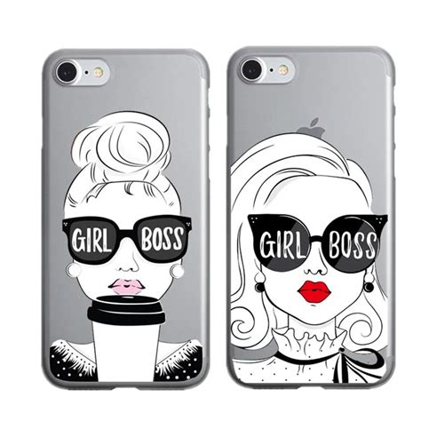 Cute Funny Quotes Girl Boss Phone Back Cover Case For Iphone 5 5s Se 6