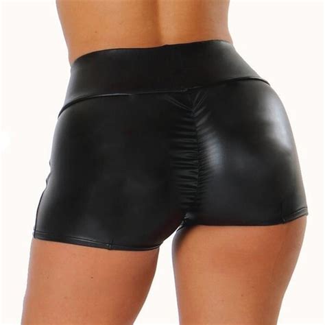 Womens New Style Leather Shorts Popular Faux Leather Shorts Sexy Hot Pants Walmart Canada