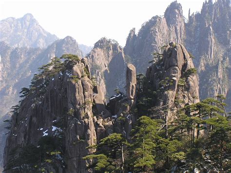 Huangshan Mountains Anhui Providence China Beautiful Places Best