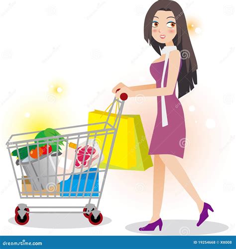 Woman Shopping In Supermarket Royalty Free Stock Photos Image 19254668
