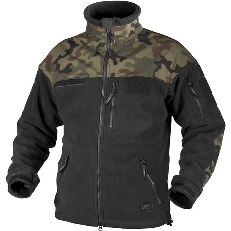 Helikon Tactical Infantry Double Heavy Fleece Mens Jacket Black Polish