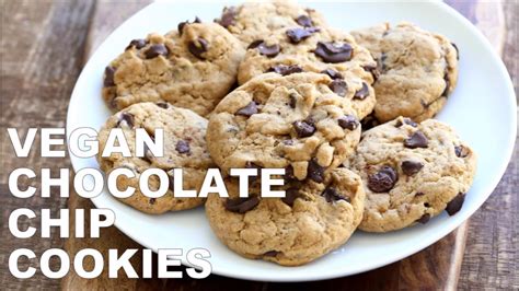 Vegan Chocolate Chip Cookies With Coconut Oil Youtube