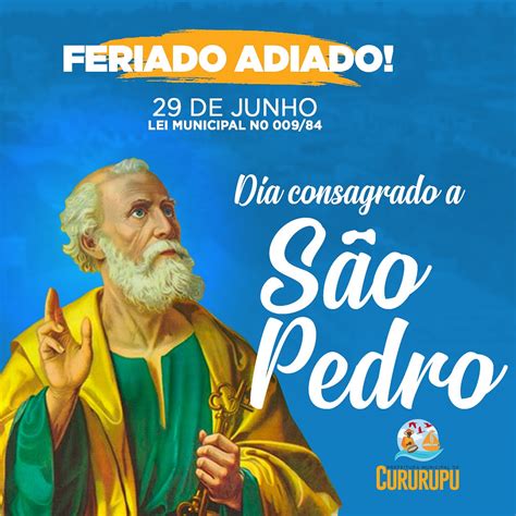 Qual O Dia De Sao Pedro 2023