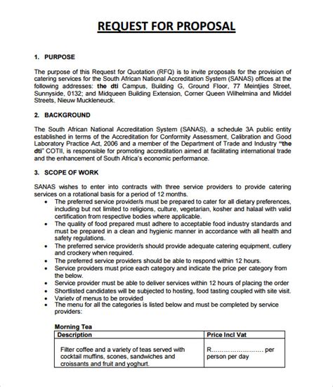 Catering Proposal Templates