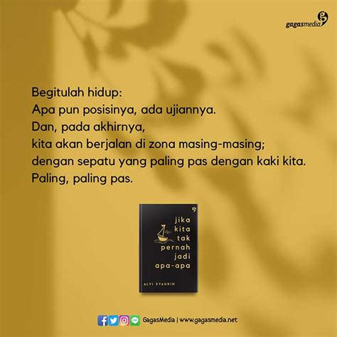 Contextual translation of tak jadi into english. Jika Kita Tak Pernah Jadi Apa-Apa - Alvi Syahrin -Gagasmedia