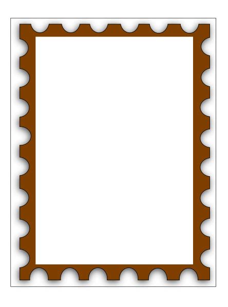Blank Postage Stamp Template Dedicated To Susi Tekunan By Rd