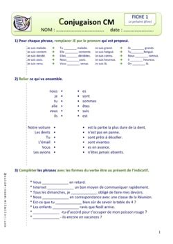 Outil permettant de générer des fiches d'exercices de conjugaison au format pdf. Fiches Conjugaison | Bout de Gomme