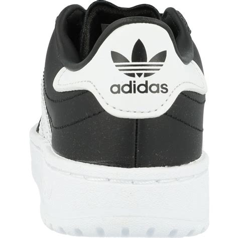 Adidas Originals Team Court J Blackwhite Leather Awesome Shoes