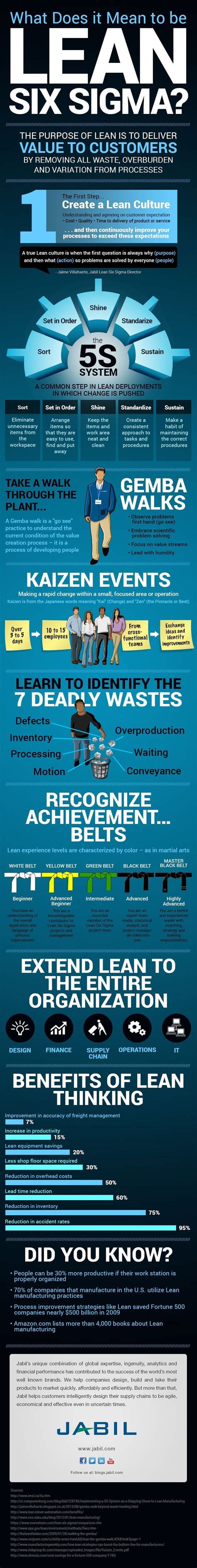 Business Infographic Lean Six Sigma Infographic Jabil Blog Aim Higher InfographicNow