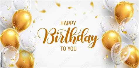 Birthday vector background design. Happy birthday to you text with