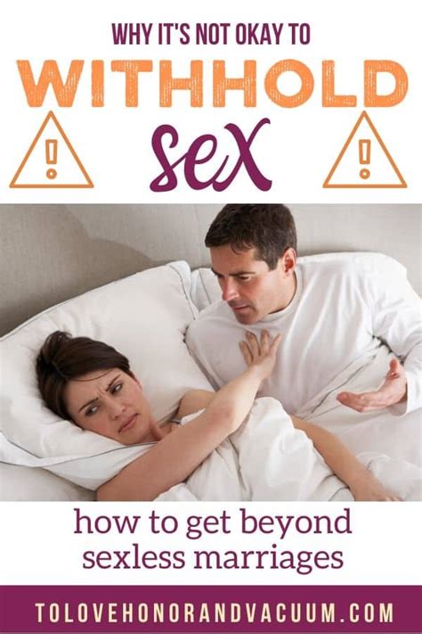 Is It Okay To Withhold Sex In Marriage Lets Rethink Sexless Marriages