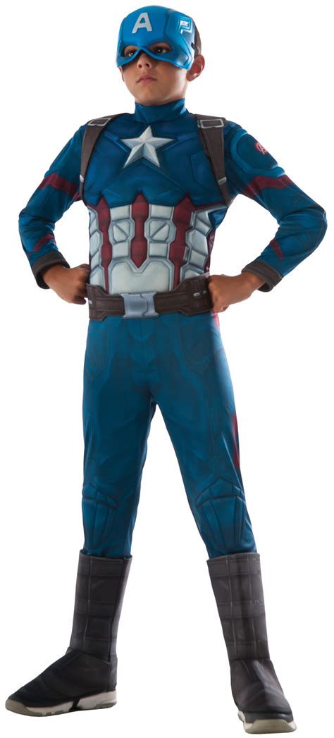 Kids Marvels Captain America Civil War Muscle Chest Deluxe Captain
