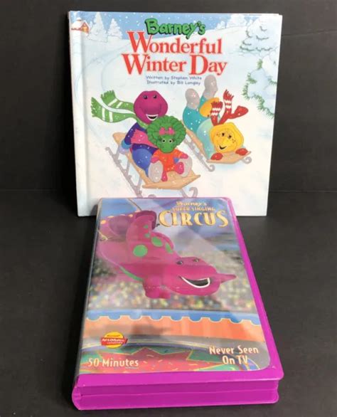 Barney And Friends Super Singing Circus Vhs Tape And Wonderful Winter Day