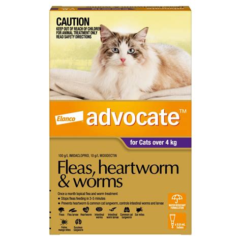Advocate Flea And Worm Control For Cats Over 4kg