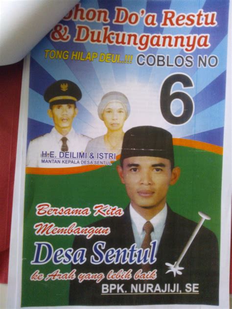 Contoh Poster Calon Kades - Quiz Online