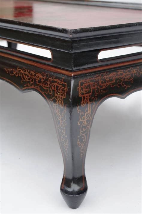 People seated at a chabudai may sit on zabuton or tatami rather than on chairs.the four legs of a chabudai are generally collapsible so that the table may be moved and stored easily. Black and Red Japanese Lacquer Coffee Table, circa 1950 ...