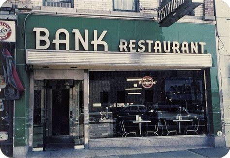 Offering great service, food and drinks and a grandeur space for weddings and functions. The Bank Restaurant in Ridgewood, NY | Vintage storefront ...