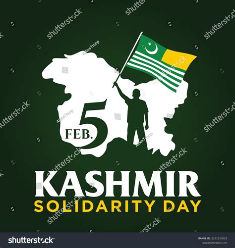 Kashmir Solidarity Day Vector Illustration 5th Stock Vector Royalty
