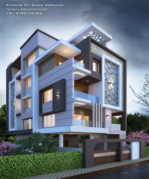 Modern Residential Exterior Design Of House Trendecors