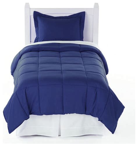 Navy Blue Twin Xl Comforter Set By Ivy Union Contemporary