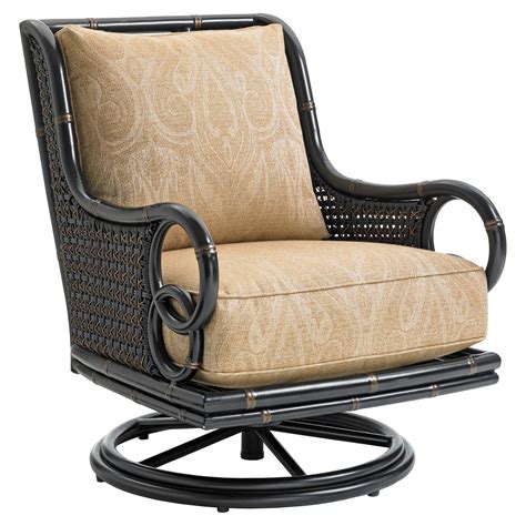 Tommy Bahama Marimba Outdoor Swivel Rocker Lounge Chair From