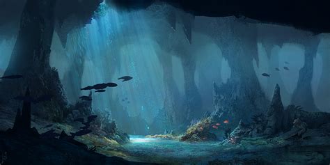 Underwater Cave By Llirik 13 On Deviantart