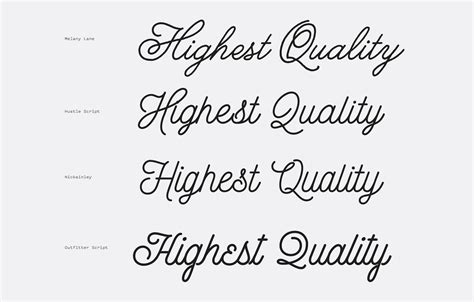 Nickainley font is a monoline script style typeface. Melany Lane compared to other monoline script fonts ...