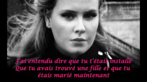 Fraa 523 rédaction ii (3 crédits) ftra 513 traduction scientifique et technique du français à l'anglais (3 crédits) ftra 514 traduction scientifique et technique de. Someone Like You /Adele /Traduction en francais - YouTube