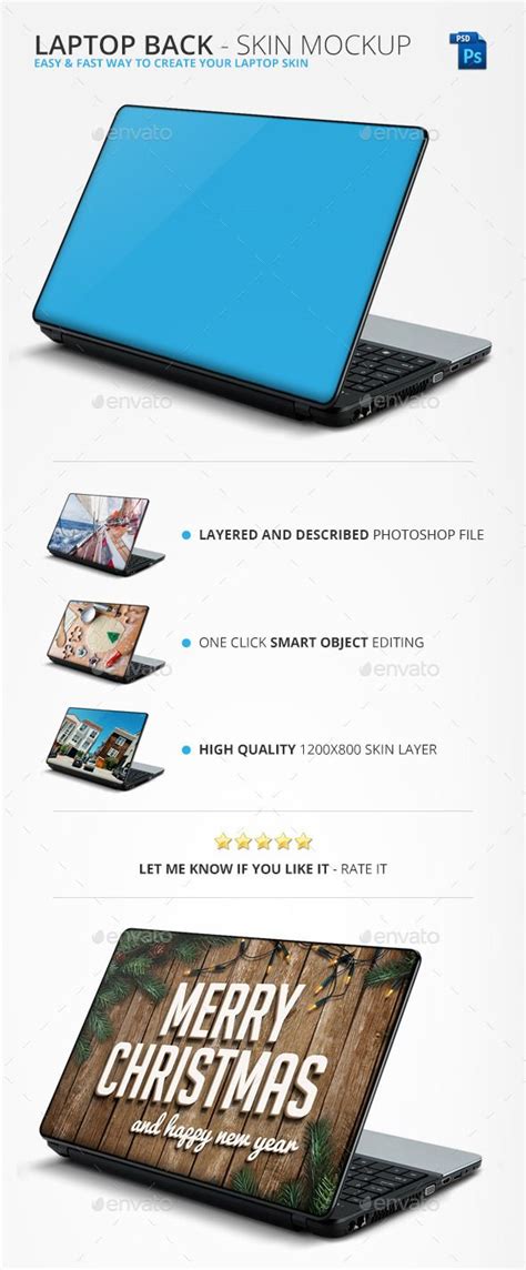 Download Laptop Back - Skin Mockup | Branding mockups, Mockup design, Graphic design templates