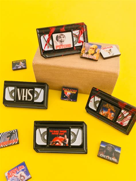 Retro Vhs Enamel Pin With 2 Removable Mini Magnets Of Your Etsy