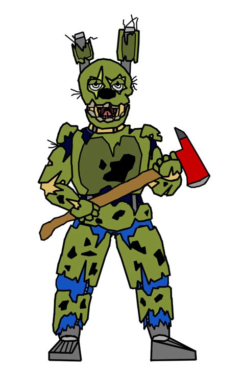 Springtrap Colored By Thatba On Deviantart