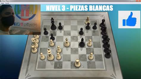 Chess Titans Nivel 3 Con Piezas Blancas Gameplay De Ajedrez Youtube