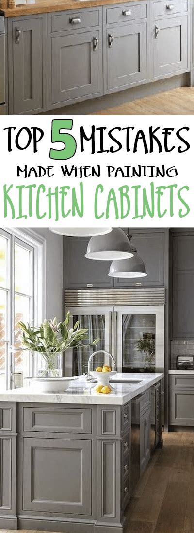 Clear coats work as a hard and resistant surface for the kitchen cabinets. Mistakes People Make When Painting Kitchen Cabinets ...
