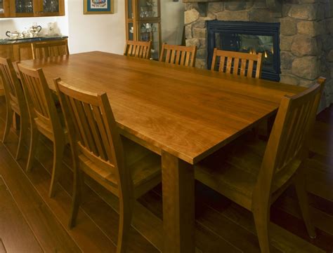 We work with a variety of finishes, styles, shapes, colors, types, designs, and several other custom options. Hand Made Custom Cherry Dining Table And Chairs by Kinion ...