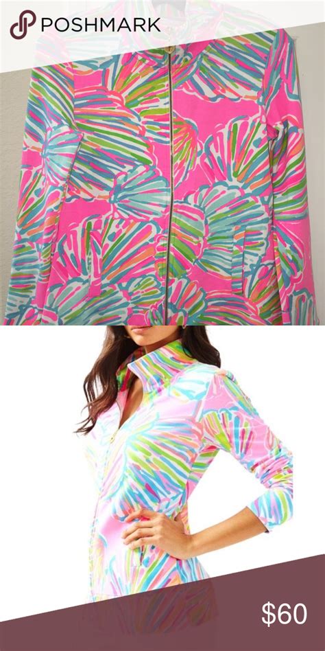 Lilly Pulitzer Reagan Zip Up Shellabrate Size Xs Lilly Pulitzer
