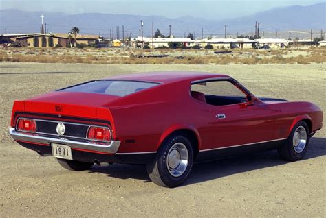 Bright Red 1971 Mach 1 Ford Mustang Fastback