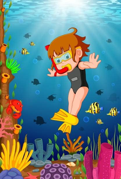 Best Female Scuba Diver Illustrations Royalty Free Vector Graphics