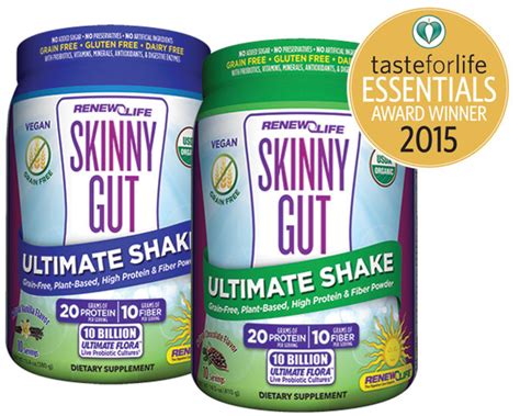 Renew Life Skinny Gut Ultimate Shake Honored With 2015 Taste For Life