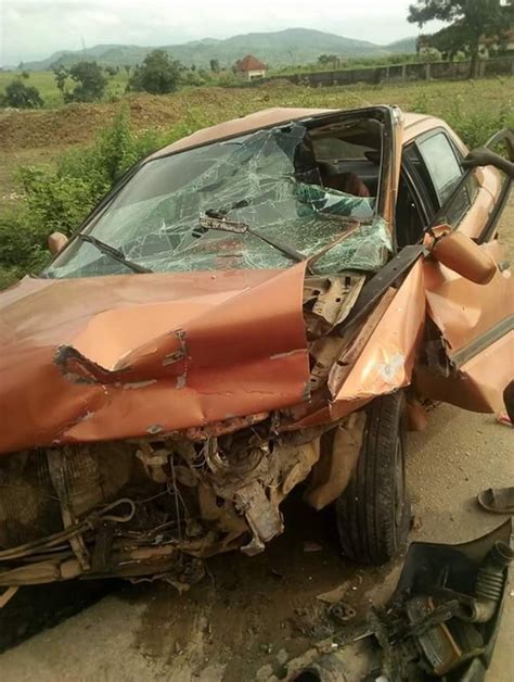 Female Corps Member Miraculously Escapes Death After Car Gets Crushed
