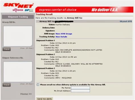 Each waybill has a distinct number which can vary between 8 to 12 digits(eg: Courier Skynet Memang Teruk Ke? - Happy Irfa