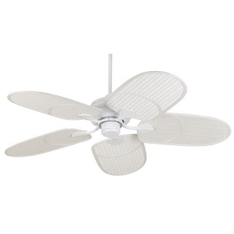 Tropical ceiling fans come in a variety of finishes including aged bronze, antique brass, brushed nickel, matte black and white finishes. Outdoor Tropical White Ceiling Fan - Style # 53450-24232 ...