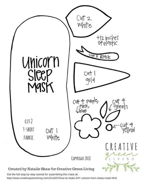 This cat ear headband was designed so our youth group could make several of them to add to care packages we are delivering to families at the ronald mcdonald house. How to Make a Unicorn Horn Sleep Mask from a Recycled T ...