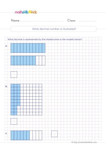 Grade 4 Decimals Worksheets With Answers Free And Printable