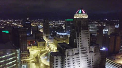 Buffalo Ny By Drone Glowing City Lights Youtube