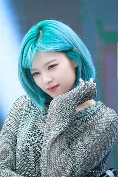 Iconic Blue Hair Jeongyeon Rjeongyeon