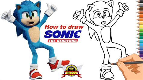 How To Draw Sonic The Hedgehog The Movie Sonic Finger Okay How To