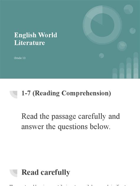 English World Literature Grade 10 Pdf Essays Thought