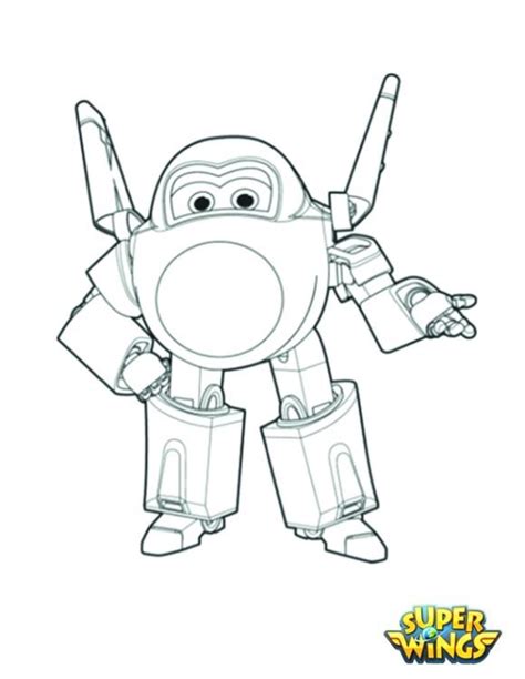 Find jett, dizzy, jerome, donnie, mira, paul, grand albert and bello. Disegni da colorare dei Super wings_Jerome 2 - Blogmamma ...