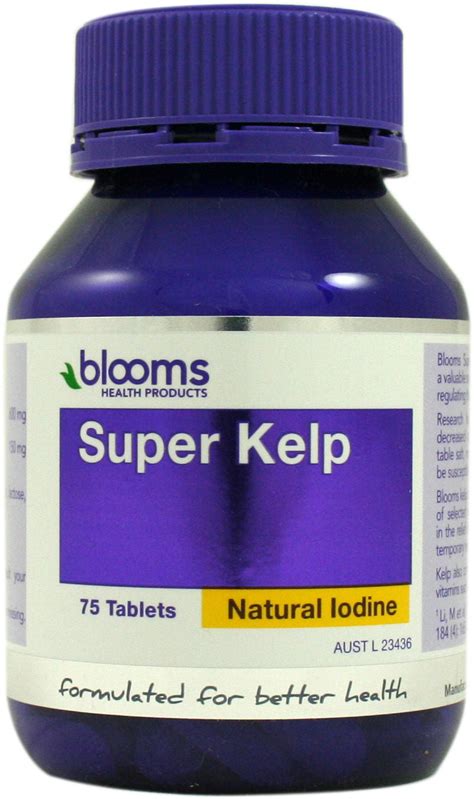 Blooms Health Products Super Kelp 75 Capsules Australia Super Kelp