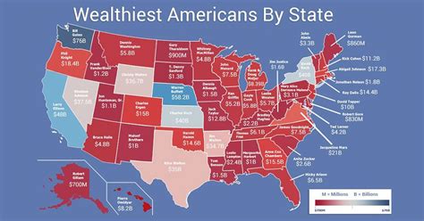 Map shows wealthiest person in each state